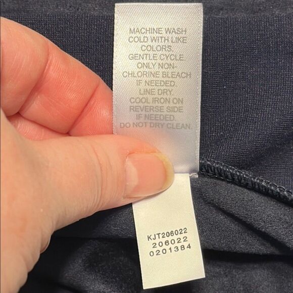 J Jill Open Front Suede Draped Blazer Jacket Women XS Waterfall Navy Matrix Moto - Picture 7 of 10